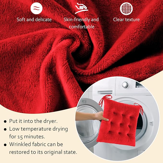 ELFJOY Rocking Chair Cushion Large Rocking Chair Pads