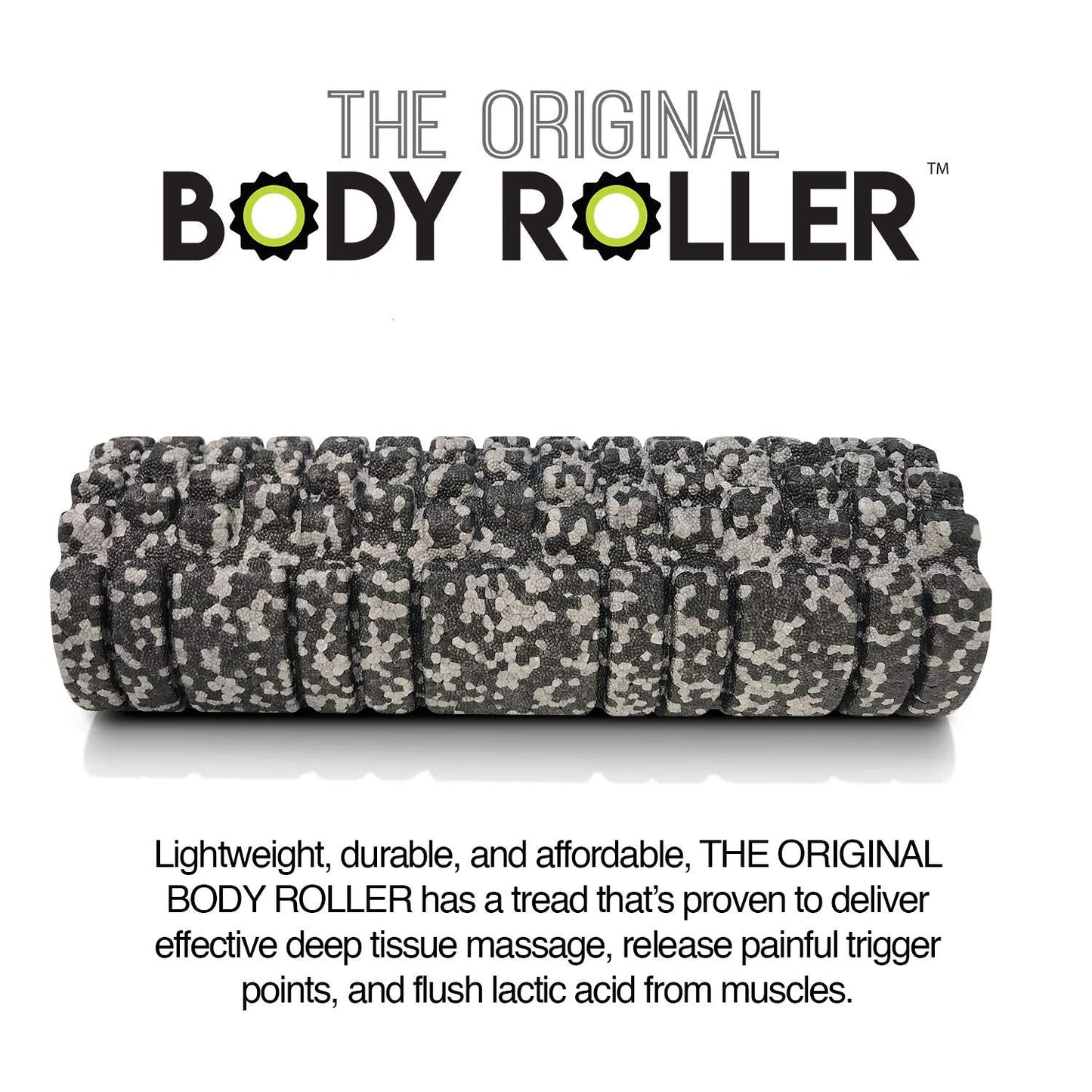 High Density Foam Roller Massager for Deep Tissue Massage of The Back and Leg Muscles - Self Myofascial Release of Painful Trigger Point Muscle Adhesions - 13" Turquoise