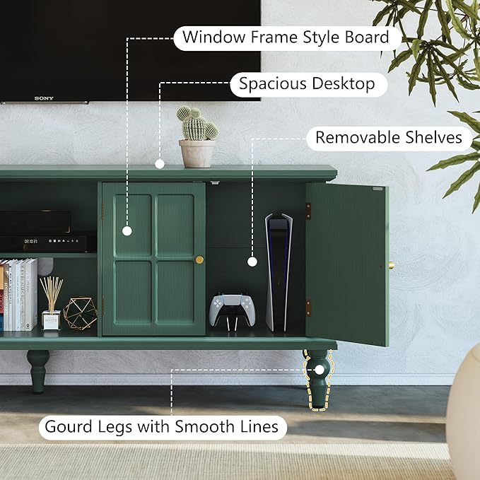 3More 67" Mid Century Modern TV Stand