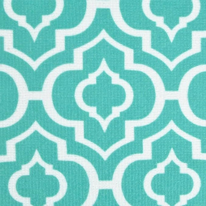 DII Cleaning Collection Multi-Purpose Microfiber, Teal Lattice, Dishtowel Set