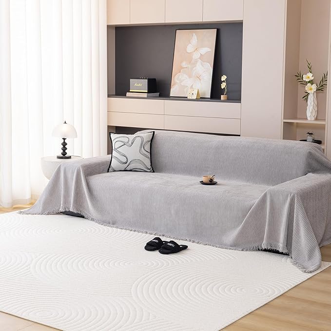 DREAMINGO Modern Minimalist Sofa Covers Washable Pet Furniture Protector Couch