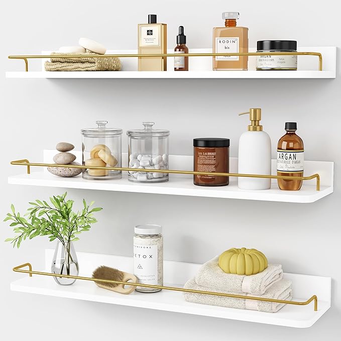 Forbena 24 Inch Bathroom Floating Shelves