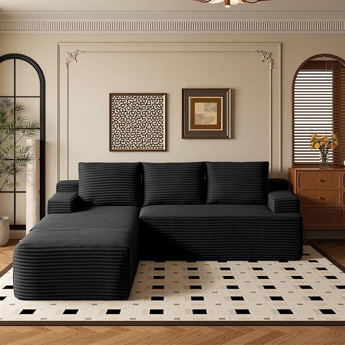 96" Sectional Couches for Living Room Cloud Couch Sofa