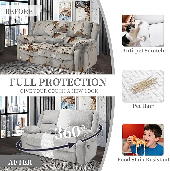 100% Waterproof Sectional Recliner Couch Covers