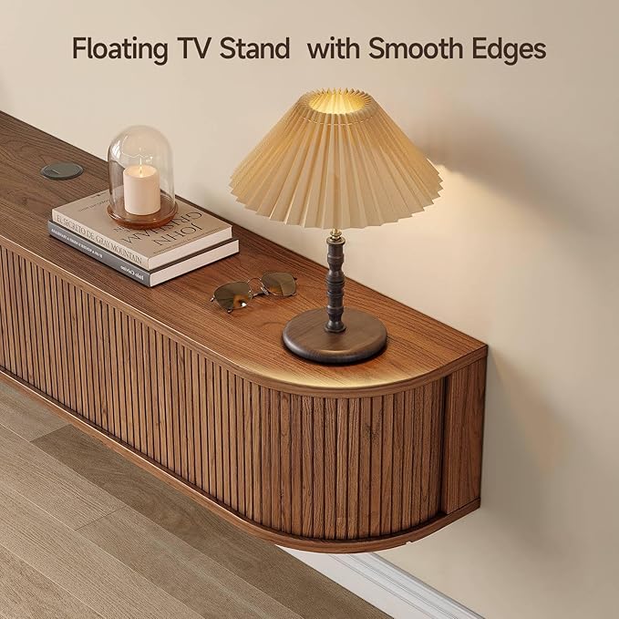 63" Floating TV Stand with Power Outlet
