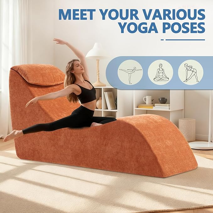 Yoga Chair Lounge for Adult, Yoga Lounge Chair，Ergonomic Chaise Lounge Chair
