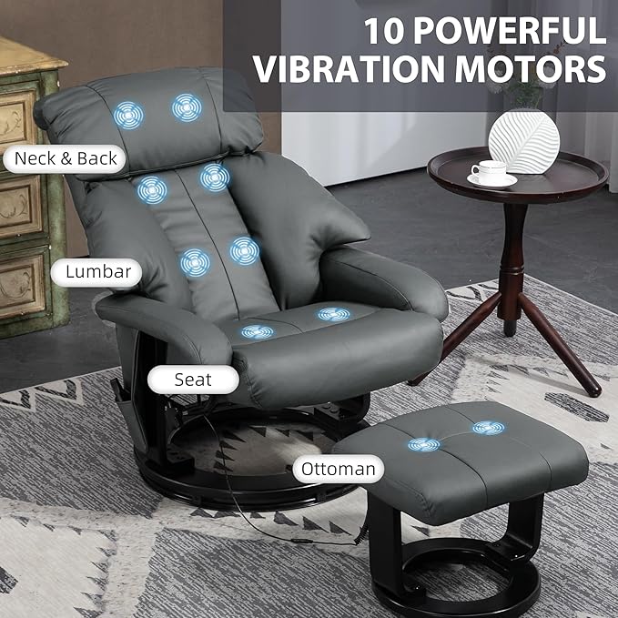 HOMCOM Massage Recliner Chair