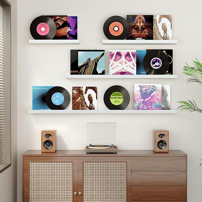 Floating Shelves for Wall, 24 inch Wood Floating Shelves Set of 2, Picture