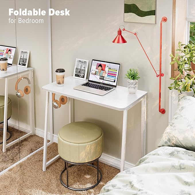 WOHOMO Folding Desk, 31.5" Small Desk
