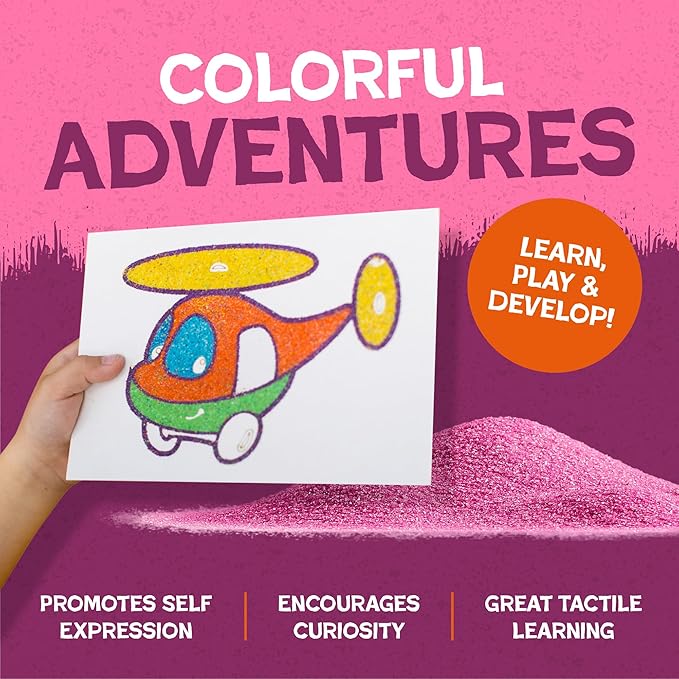 Hygloss Colored Sand for Crafts - 15 lb Bottle, White - Vibrant Colorful Fine Sensory Play Sand Art Kits for Kids - Classroom Activities for Children 3 4 5 6 7 8 9 10 11 12 - Safe for Ages 3+