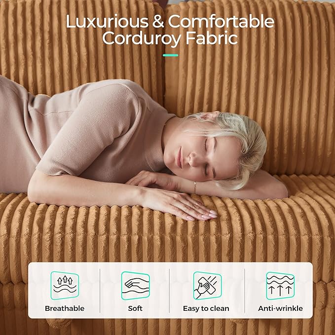 LINSY HOME Loveseat Sofa with Storage