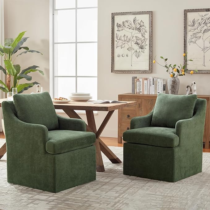 VKNOW Upholstered Dining Chairs, Dinner Chairs Modern Kitchen Chairs