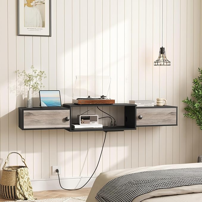 HOOBRO 55" Floating TV Stand