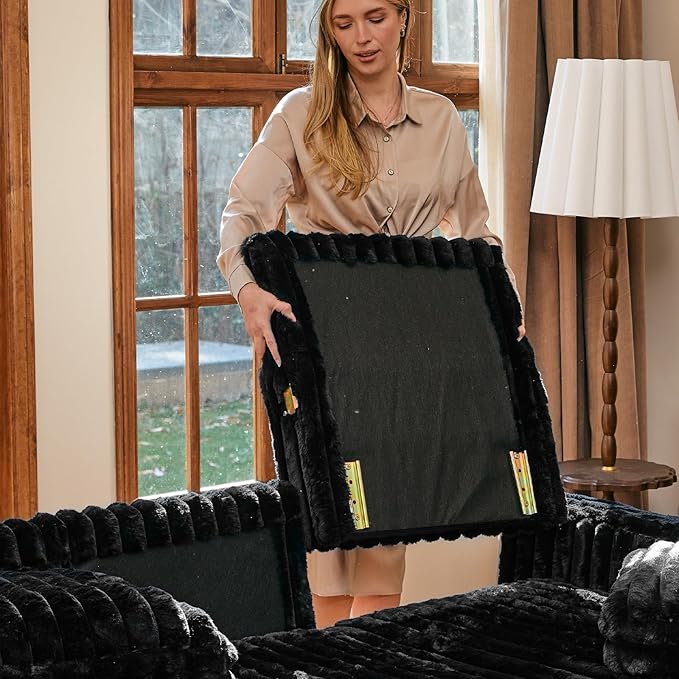 Belffin Corduroy Corner Seat for Modular Sofa Sectional Couches for Living Room