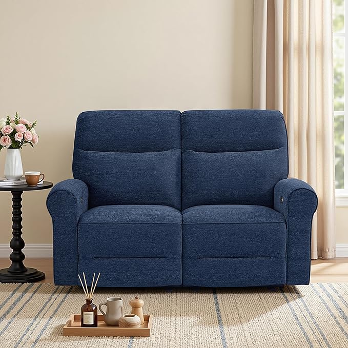 MCombo 64.6" Wall Hugger Power Loveseat Recliner Sofa