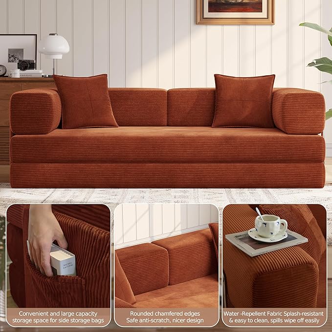 MoonSpeak 78.8''Sleeper Couch Bed