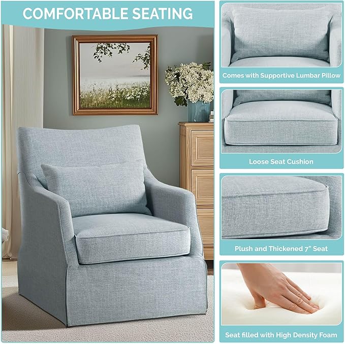 Martha Stewart London Swivel Chair