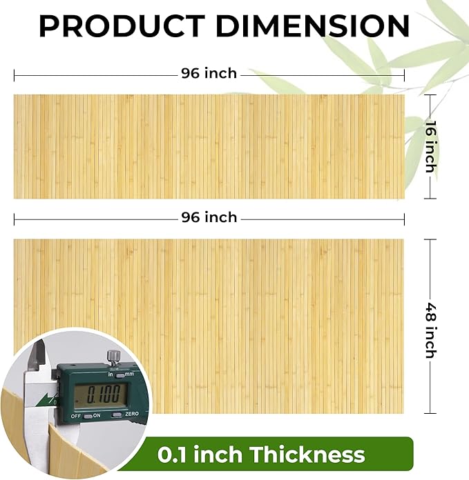 Bamboo Wall Panel, Peel and Stick wall Panels, paneles decorativos para pared