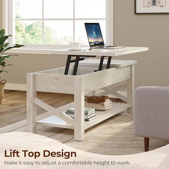 Rolanstar 47.2" Lift Top Coffee Table