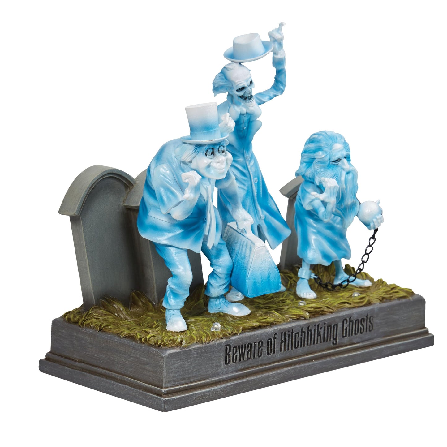 Enesco Disney Showcase The Haunted Mansion Hitchhiking Ghosts Lit Figurine, 8 Inch, Multicolor