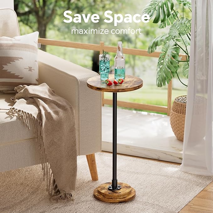 Simple Trending Small Side Table, Round Drink Table, Sofa End Table
