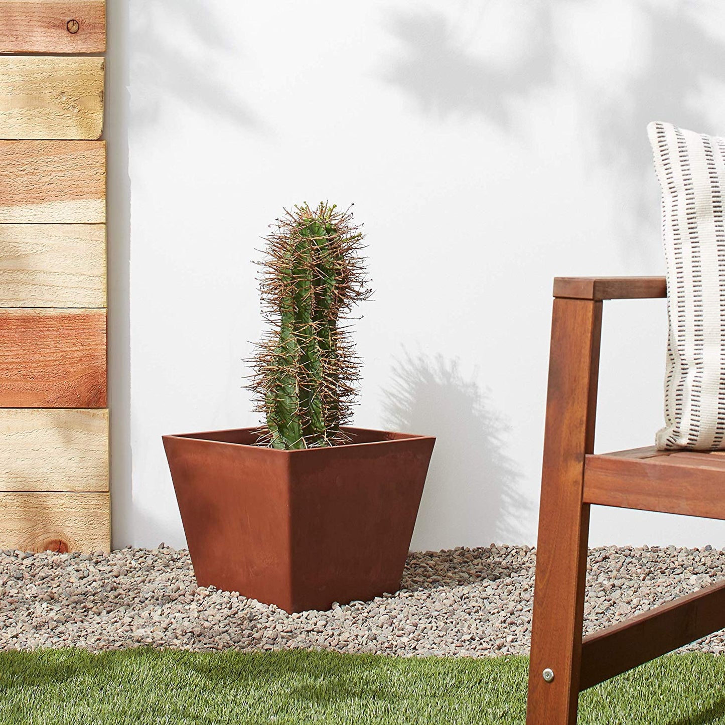 Arcadia Garden Products UF31TC Simplicity Square, 12 by 10-Inch, Terra Cotta