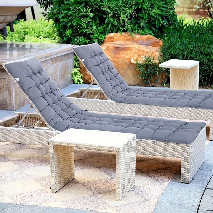 Bucherry 67 x 19 Inch Chaise Lounge Cushions Soft Lounge Chair Cushion Gravity
