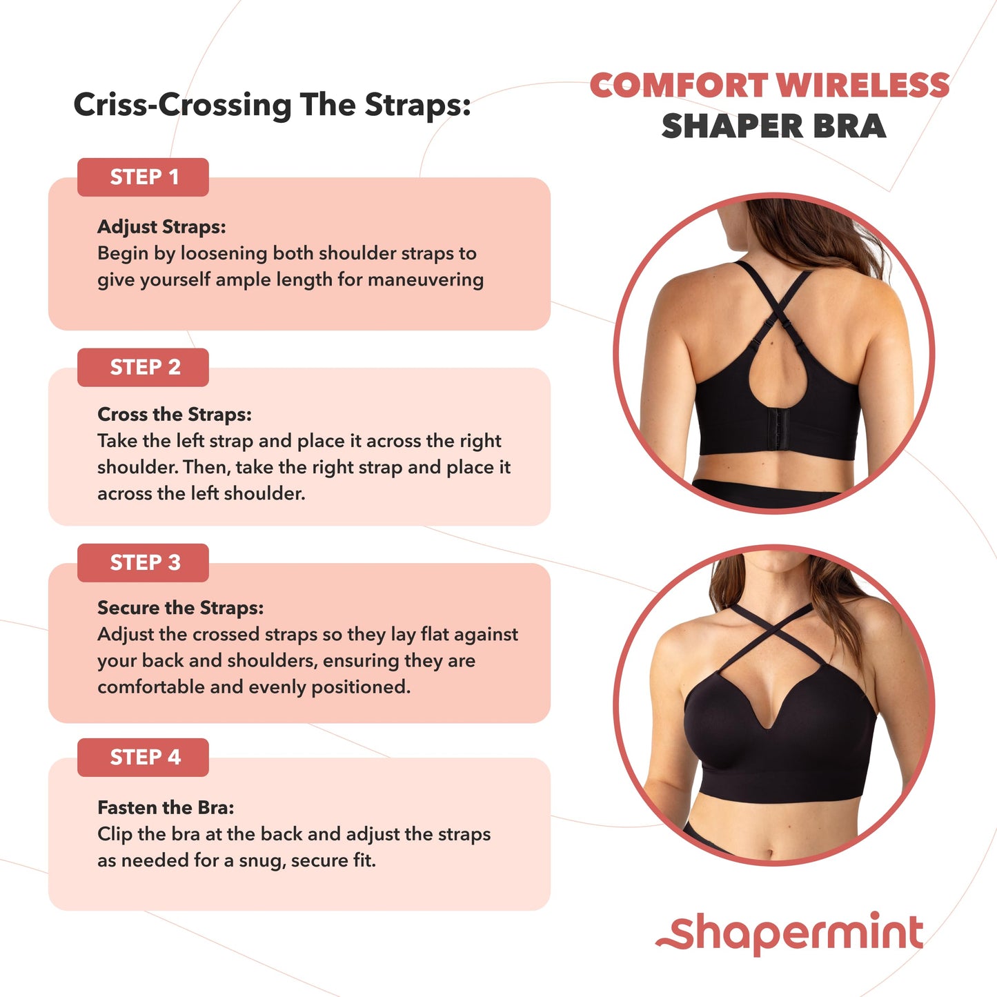SHAPERMINT Bras for Women - Lingerie Bra, Bralettes for Women with Support, No Underwire Plus Size Bras for Women