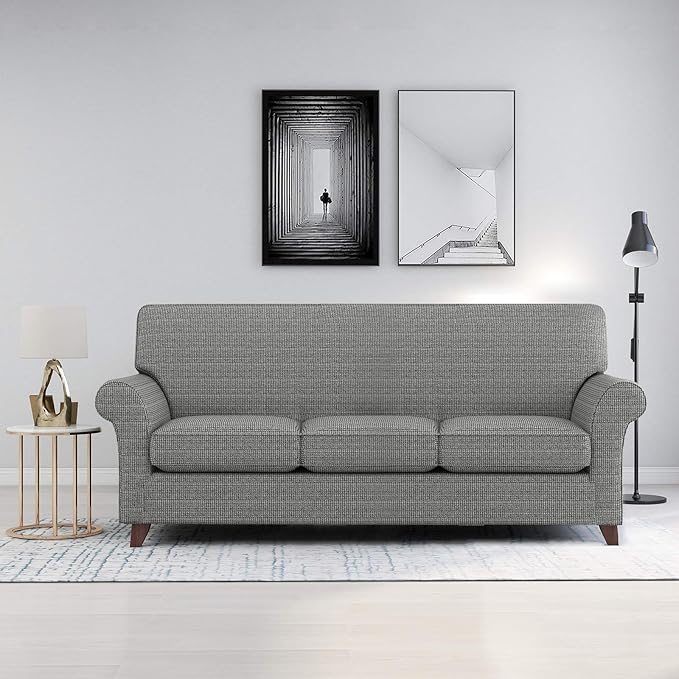ZNSAYOTX 4 Piece Sofa Covers for Living Room Anti Slip Stretch Couch Covers for