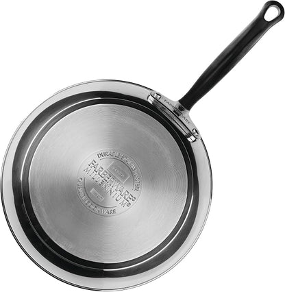 Farberware Millennium Stainless Steel Pots and Pans Set, 10-Piece Induction Cookware Set, Silver