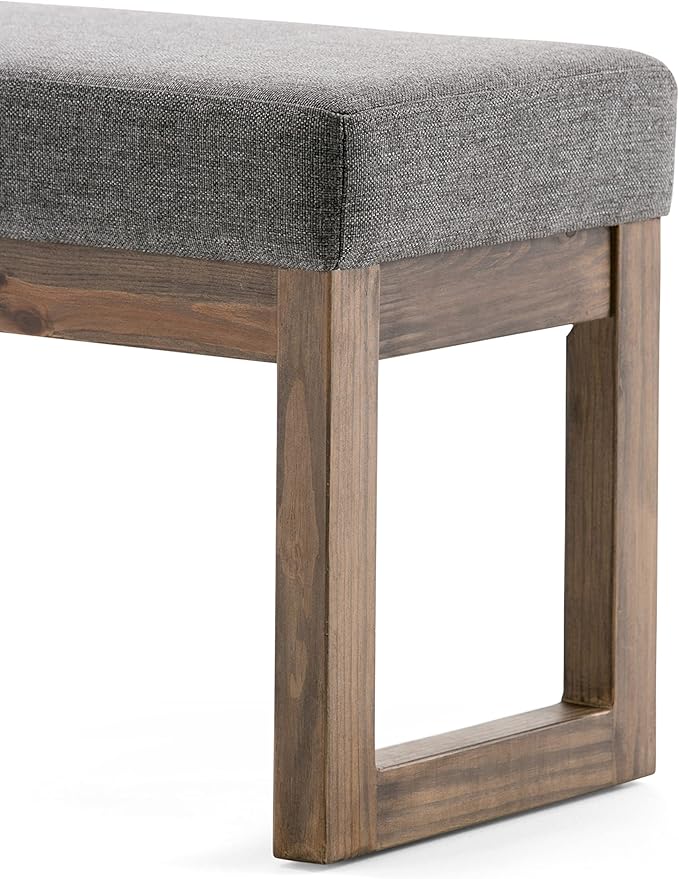 SIMPLIHOME Milltown Large Ottoman Bench