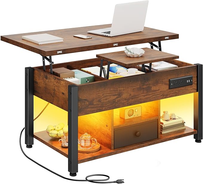 YITAHOME 4-in-1 Lift Top Coffee Table