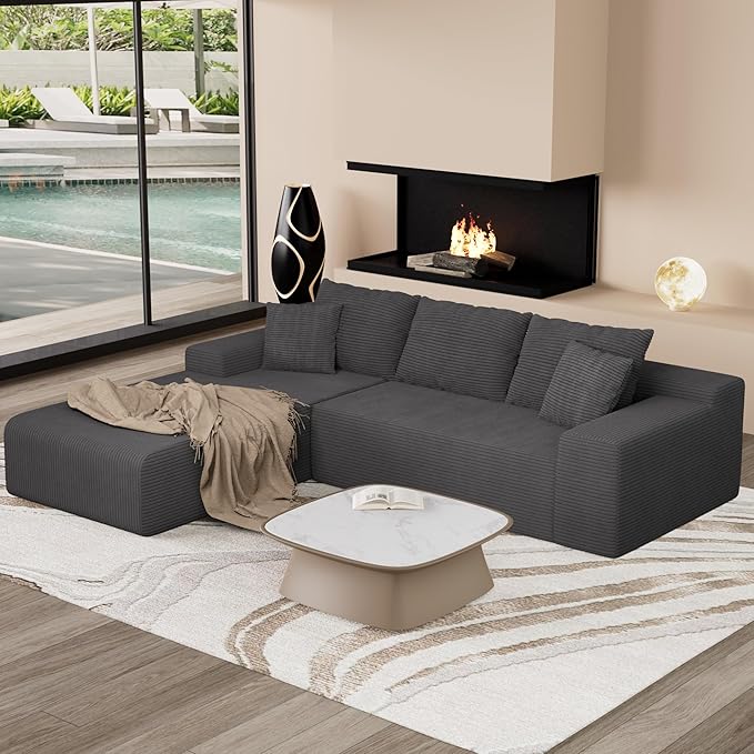 105" Convertible Sectional Couch