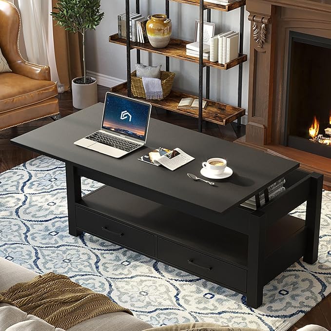 Rolanstar Coffee Table, 47.2" Lift Top Coffee Table