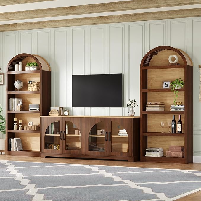Merax Vintage Farmhouse TV Stand Set