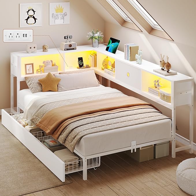 DICTAC Twin Corner Bed Frame