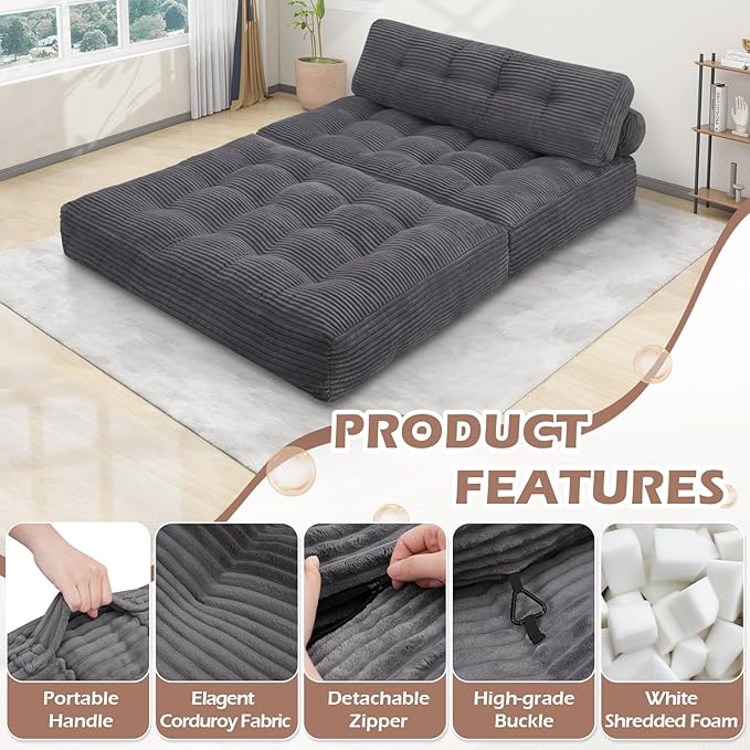 Folding Sofa Bed, Convertible Sleeper Chair
