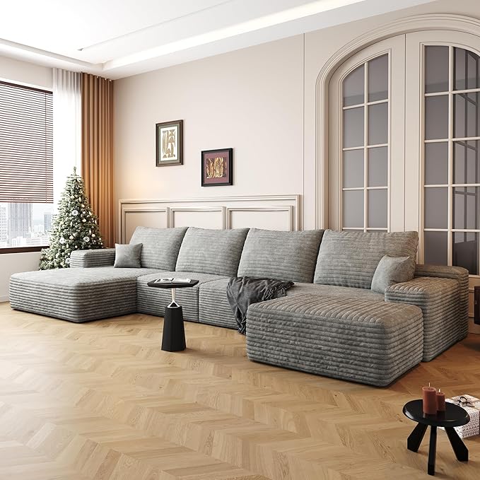 136" Sectional Couches for Living Room Cloud Couch Sofa