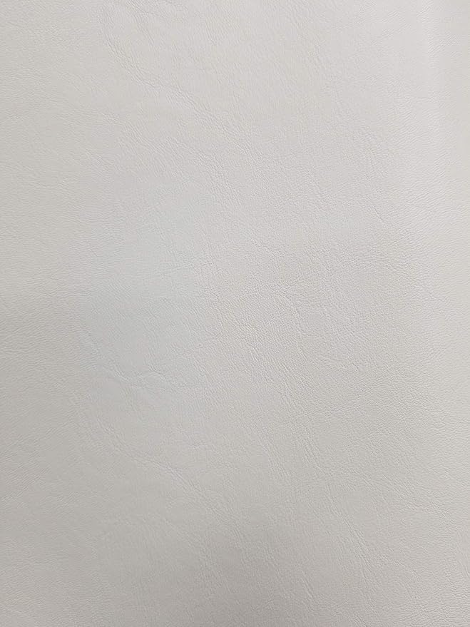 NAT Leathers | White Soft Faux Vegan Leather PU | 3 Yard Cut by The Yard |