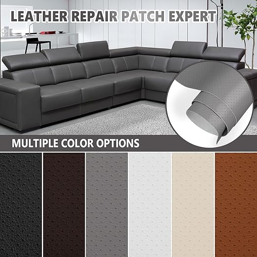 Leather Repair Patch, Breathable Perforated Self Adhesive Repair Patch