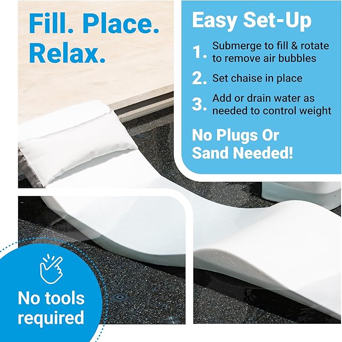 Aqua Outdoors Pool Chaise Lounge Chairs