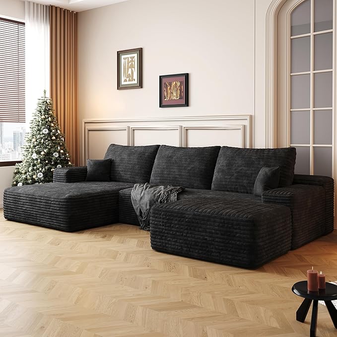 108" Sectional Couches for Living Room Cloud Couch Sofa