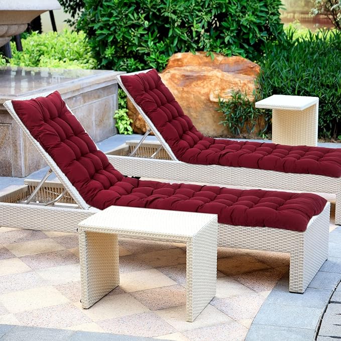 Bucherry 67 x 19 Inch Chaise Lounge Cushions Soft Lounge Chair Cushion Gravity