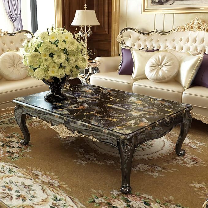 LACHEERY 15.8"x276" Dark Marble Countertop Contact Paper Waterproof Peel and