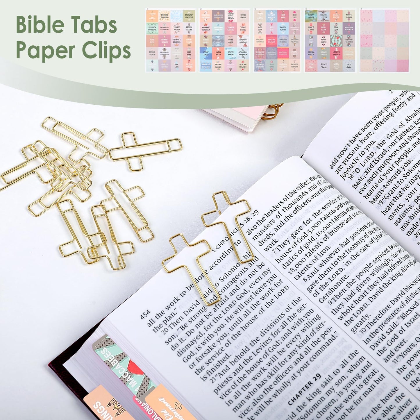 Bible Journaling Kit for Women, Bible Study Supplies Set with No Bleed Highlighters, Pens, Tabs, Notebook, Pencil Case, Christian Gifts for Women, Beginners, Students, Bible Study kit (Green)