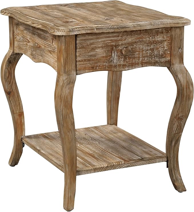 Austerity Rustic Solid Wood End Table
