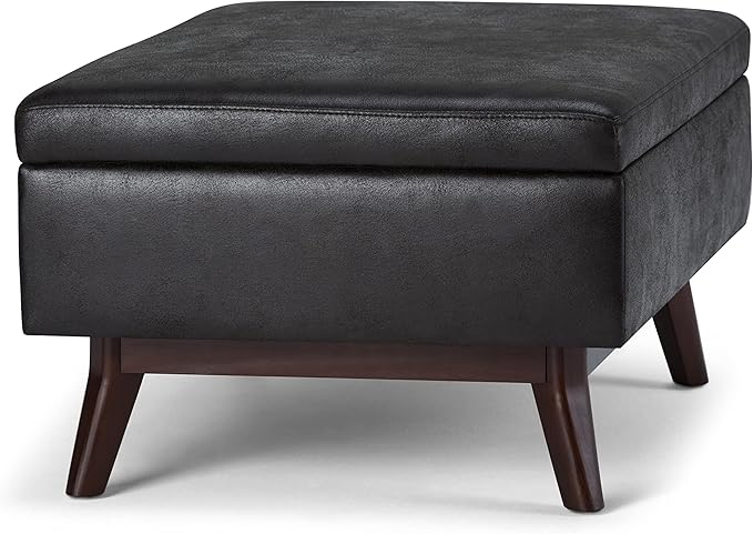 SIMPLIHOME Owen Coffee Table Storage Ottoman
