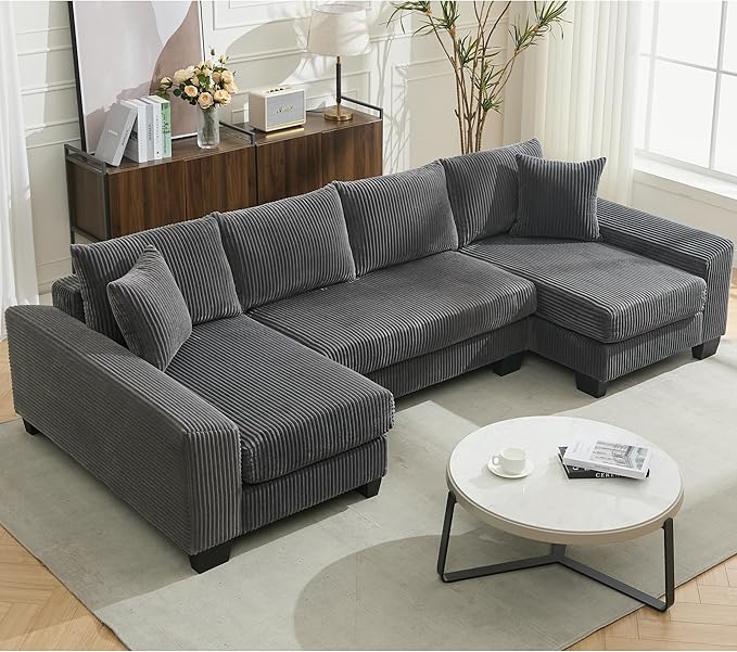114" Sectional Couches with Pull Out Bed