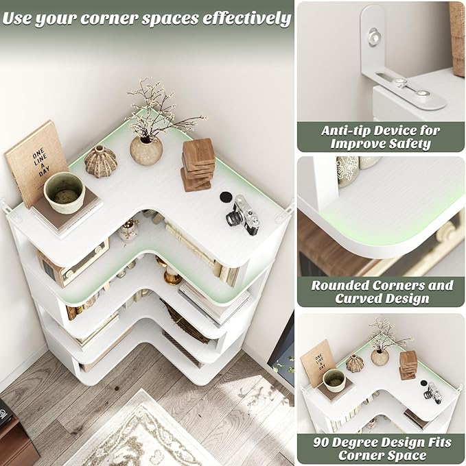 Armocity Corner Book Shelf