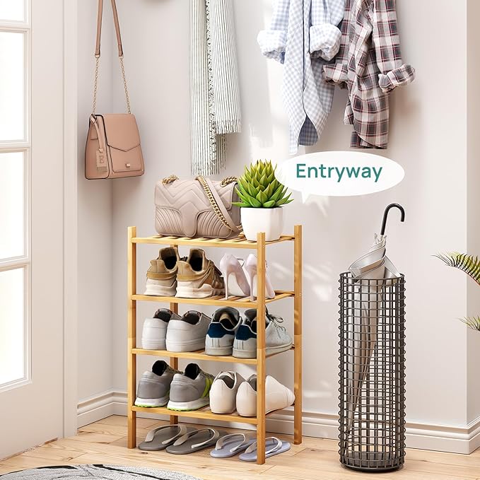viewcare Small Shoe Rack, 6-Tier Shoe Shelf